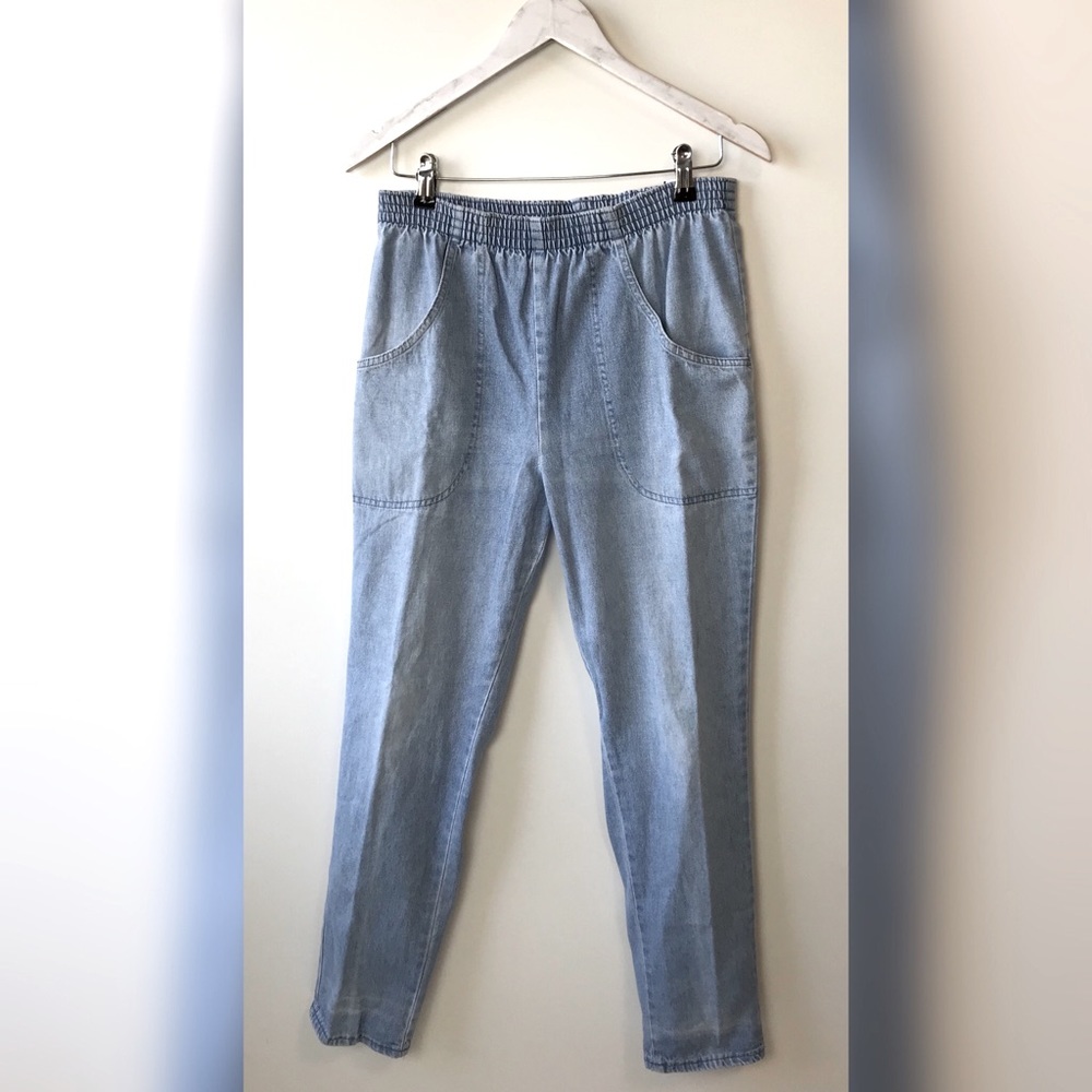 Vintage 80’s mom jeans Womens Cascade Blue jeans 8 short